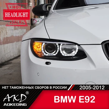 Para o Carro BMW E92 Lâmpada de Cabeça 2006-2012 Acessório do Carro Luzes de Nevoeiro Dia com Luz DRL H7 LED Bi Xenon Lâmpada 330i 335i E93 Faróis