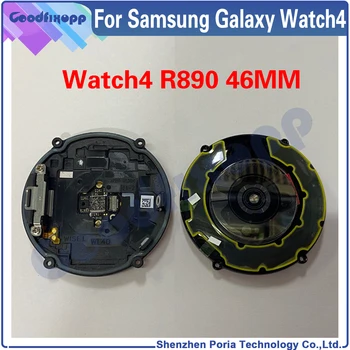 Para Samsung Watch4 R890 46MM SM-R890 Assista 4 Bateria Tampa posterior caixa Traseira de Vidro Lente da frequência Cardíaca de Carregamento sem Fios Atrator