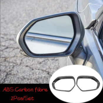 Para Toyota Camry XV70 2018 2019 ABS de fibra de Carbono, espelho retrovisor de Carro bloco de chuva sobrancelha Tampa da Guarnição de Carro Estilo Acessórios 2pcs