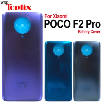 Para Xiaomi Poco F2 Pro Bateria Tampa Vidro Traseira Porta Traseira de Habitação de Caso Para o POCO F2 Pro Painel Traseiro Tampa da Bateria Com Adesivo