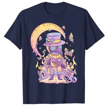 Pastel Goth Bonito Assustador Médico Praga Kawaii Menhera Wicca T-Shirt Traje De Halloween Presentes Anime Estética Roupas De Meninas