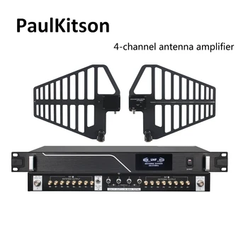 Paulkitson SR-FD216 8 Canais de amplificador de Antena do sistema de Microfone UHF Antena Direcional Divisor de Coletor Para Microfone sem Fio