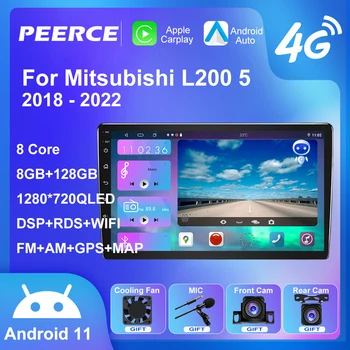 PEEREC Para Mitsubishi L200 5 2018 - 2022 auto-Rádio Android Multimídia Vídeo Player Autoradio 4G DSP GPS 2 Din de Navegação de dvd