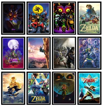 Perfeito JL Zelda lenda Quente Jogo de Vídeo Arte, Pintura, Cartaz de Parede Decoração da Casa