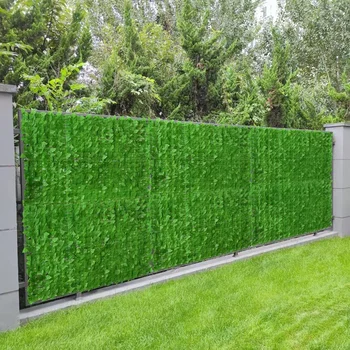 Plantas artificiais Ivy Privacidade Cerca de Tela 118x19.7cm de Hedge Cerca de Folha Verde de Parede da Tela Decorativa de pano de Fundo para Decoração de Jardim