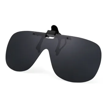 Polarizada Clipe Em Óculos de sol da Moda Rodada Mulheres Homens Filp até Óculos de sol UV400