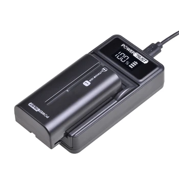 PowerTrust 1Pc 2600mAh NP-F550 NP-F330 NP-F530 NP-F570 Bateria+ Novo LED do Carregador USB para Sony CCD-SC55 CCD-TRV81 MVC-FD81
