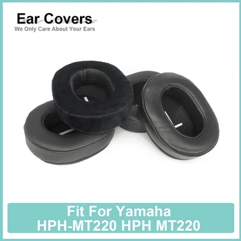 Protecções Para a Yamaha HPH-MT220 HPH MT220 Fone de ouvido Earcushions Proteína de Veludo pele de Carneiro Almofadas de Espuma de Almofadas de Ouvido Preto Confortável