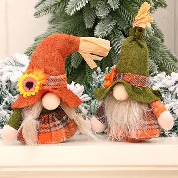 Queda Do Gnome Outono Gnome Abóbora, De Girassol Sueco Anão Dia De Ação De Graças Dom Queda Boneca Janela Inicial Decoração De Natal