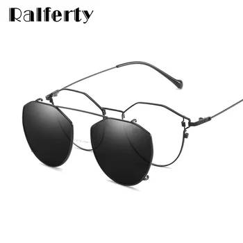 Ralferty 2 Em 1 Receita de Óculos de Miopia de Senhoras Óculos Mulheres do Quadro DO Clipe de Óculos Polar Óptica Sombras Z17121