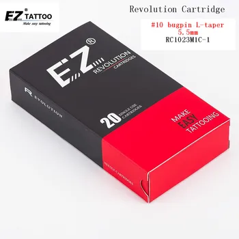 RC1023M1C-1 EZ Revolução Agulhas de Tatuagem Cartucho Curvo /Ronda Magnum(CM/RM) #10 0,30 mm para máquinas e apertos de 20pcs /box