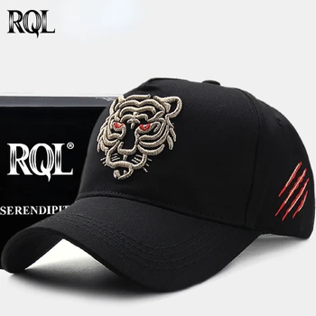 RQL Exclusivo de Alta Qualidade Boné de Beisebol para Homens Retro Chapéu Chapéu de Golfe Bordados de Algodão Tamanho Grande Trucker Hat Hip Hop Designer de Moda