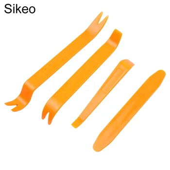 Sikeo 4pcs/set Auto Rádio do Carro Porta Clipe de Painel de Guarnição Traço de Áudio Instalador de Remoção de Abrir o Kit de Reparação de Painel de ferramentas de Diagnóstico