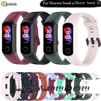 Silicone Pulseira Para Huawei de banda 4 / Para o Huawei Honor banda 5i Inteligente pulseiras de relógio Pulseira de Esporte Bracelete Pulseira de Cinto quente
