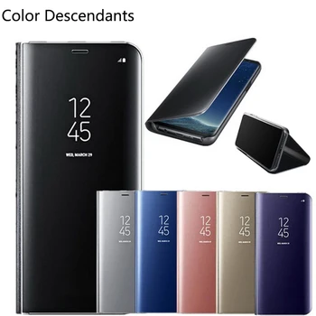 Smart Mirror Case para Samsung Galaxy S8 8S SM G950F G950FD Telefone Flip Cover Para Samsung S6 S7 S8 S9 S10 S20, S21, Nota 10 20 Caso