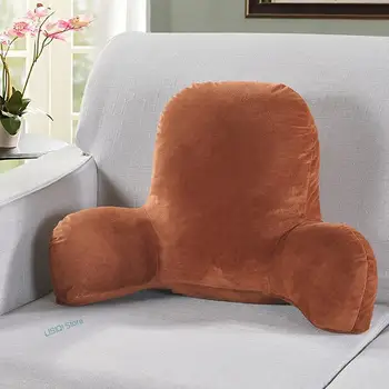 Travesseiro Almofada Com o Braço para Ler o Resto da Cintura Gabinete de Apoio Cadeira de Assento de Carro Sofá Resto Lombar, Almofada de Encosto de Veludo