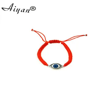 Turco olhos azuis exorcismo de proteção lucky red bracelete do cabo com liga de resina materail para homens e mulheres como presentes e orações