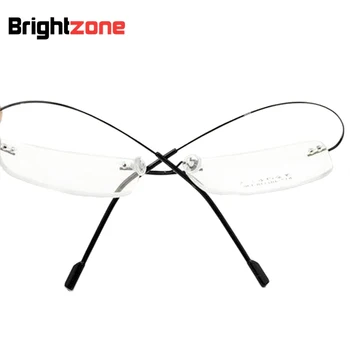 Ultra-leve, de 9 cores da moda sem aro armações de óculos de memória de titânio metal óculos quadros/receita rx-capaz de óptica quadro