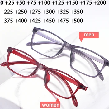 Ultraleve Mulheres Homens Plástico Óculos de Leitura Nova Limpar o Leitor de lupas Anti-fadiga Quadro Completo de Dioptria +0 175 225 275