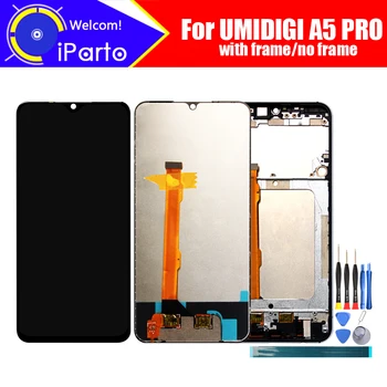 UMIDIGI A5 PRO Display LCD+Touch Screen Digitador 100% Original Testado Tela LCD de Painel de Vidro Para A5 PRO+ferramentas+ Adesivo