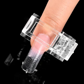 Unhas de Gel Unhas Dicas de Extensão Clip de Gel Clip Transparente da Arte do Prego Ferramentas de Construção Rápida de Moldes de Gel UV LED Construtor de Manicure