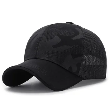 Unissex malha boné de beisebol de verão de tampa exterior respirável ajustável chapéu de sol dos homens snapback chapéus de Camuflagem bonés snapback
