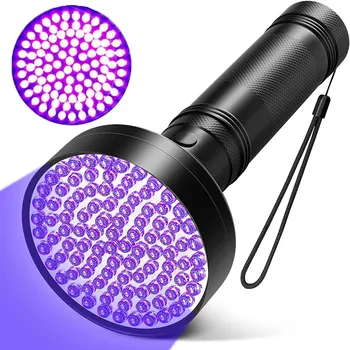 UV Luz da Tocha 100 LED UV Luz Negra Lanterna Ultravioleta Tocha Detector de Manchas de Urina de animais de Estimação Super Brilhante Blacklight Detector de