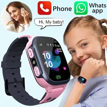 Venda quente Crianças Smart Watch Para as Crianças GPS SOS Impermeável Relógio Smartwatch Cartão SIM Local Tracker Filho Assistir frete Grátis
