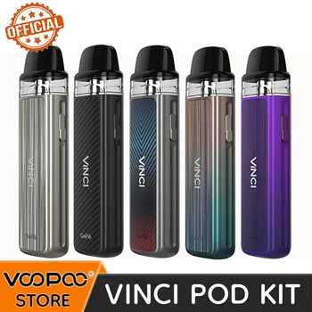 VOOPOO Vinci Pod Kit de 15W 800mAh Bateria 2ml de 0,8 ohm Resistência Pod Cartucho de Fluxo de ar Ajustável Sistema Vape Cigarro Eletrônico