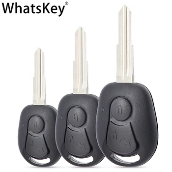 WhatsKey 2 Botões De Chave Remota Shell De Cobertura Para SsangYong Actyon Kyron Rexton Uncut De Substituição Em Branco Fob Caso, Chave Do Carro De Habitação