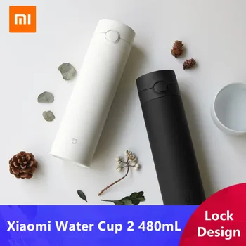 Xiaomi Copo de Água 2 Geração de 480mL garrafa Térmica Manter Quente a Frio/Taça de Viagem Portátil 316L de Aço Inoxidável Bloqueio de Design Único da mão Aberta