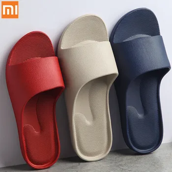 XiaoMi interior da moda de sandálias, homens e mulheres, antiderrapante, resistente ao desgaste e de espessura inferior confortável casa chinelos de quarto casa de banho banheira