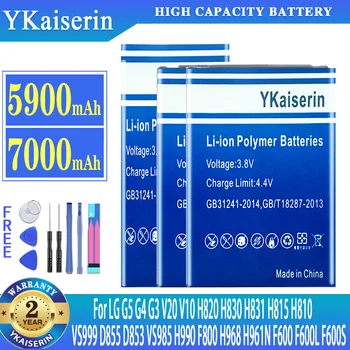 YKaiserin Bateria Para LG G5 G4 G3 V10 V20 H820 H830 H831 H815 H810 VS999 D855 D853 VS985 H990 F800 H968 H961N F600 F600L F600S