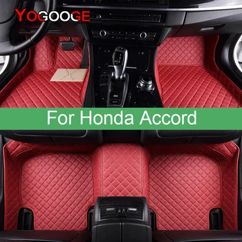 YOGOOGE Carro Tapetes Para Honda Accord Pé Coche Acessórios Auto Tapetes
