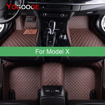 YOGOOGE tapete para carros da Tesla Model X Pé Coche Acessórios Auto