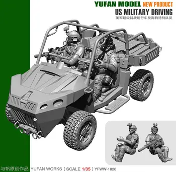 Yufan Modelo de 1/35 Modelo de Kit-Nos Terrenos do Veículo E do Motorista YFWW35-1820