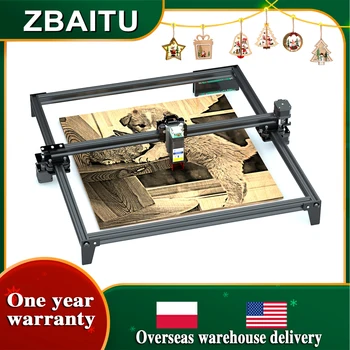 ZBAITU 80W CNC Laser Gravador de corte, Gravura Máquina de Corte de Metal, Madeira, Acrílico, w/off-line de Impressão (Máx de Corte de 10 mm)
