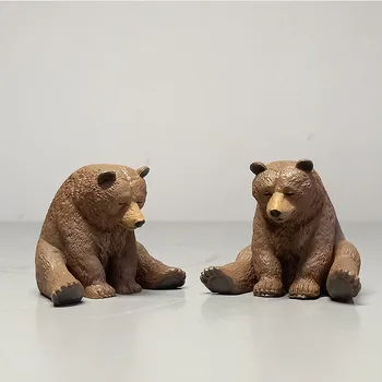 Ímã De Geladeira Refrigerador Urso Ouriço Decoração De Casa Sentado Sonolento Animais Zakka Resina De Idéias De Presentes Artesanato Zoo Decoração Cozinha